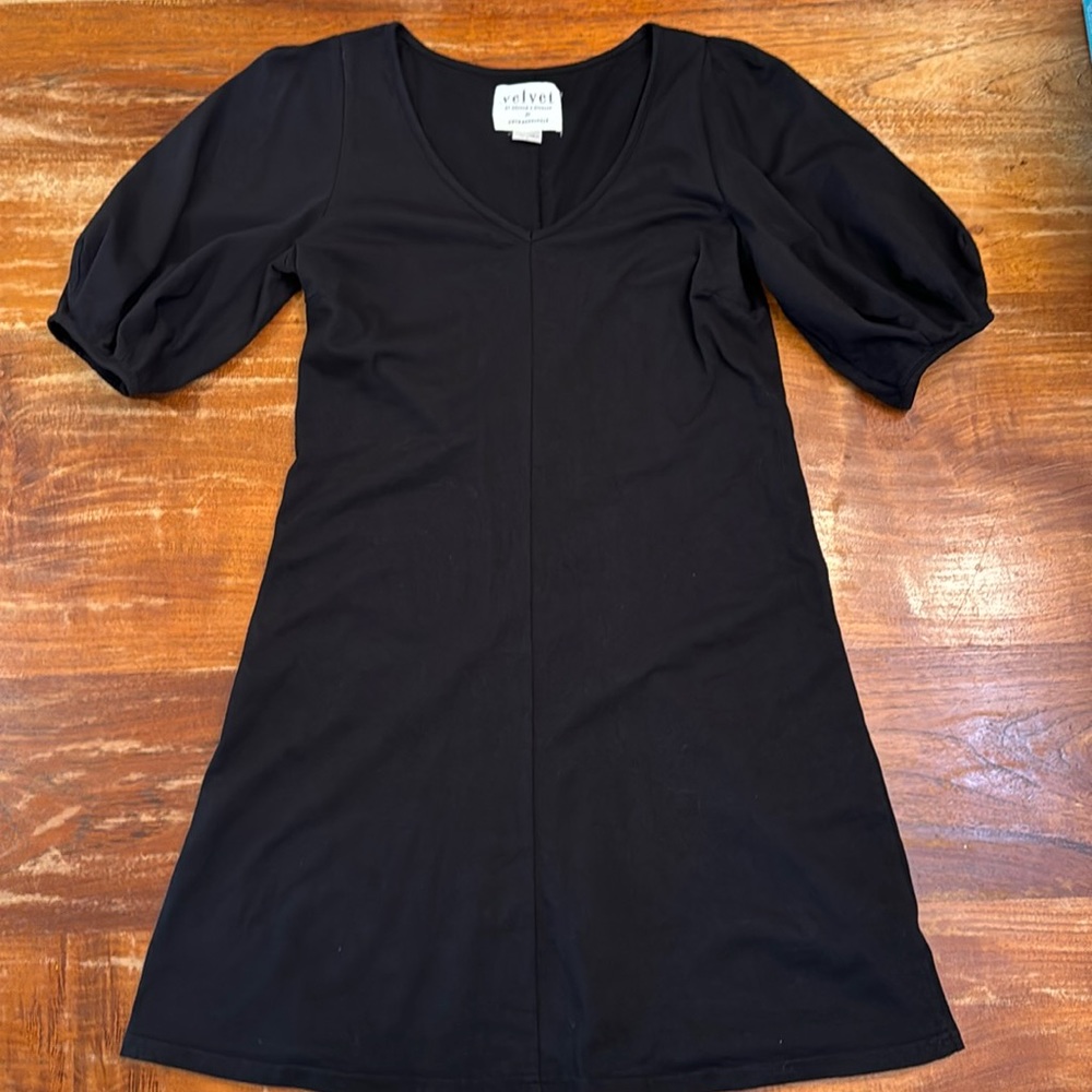 Velvet, Black dress, M,